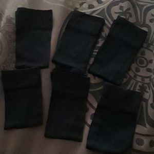 Women's black hosiery socks